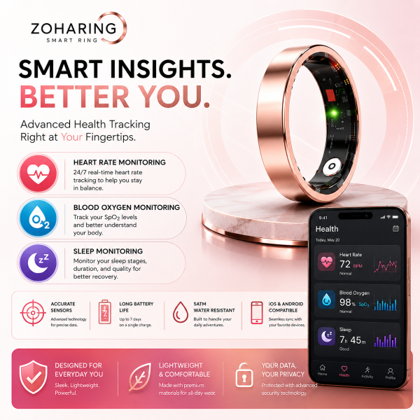 ZohaRing Smart Ring Rose Gold