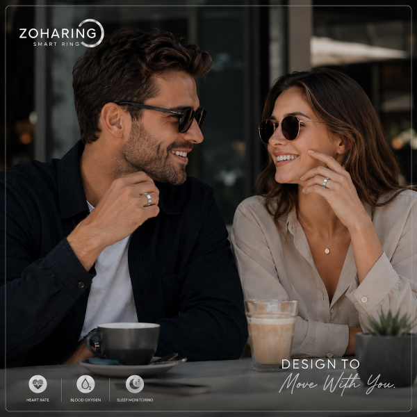 ZohaRing Smart Ring – Silver