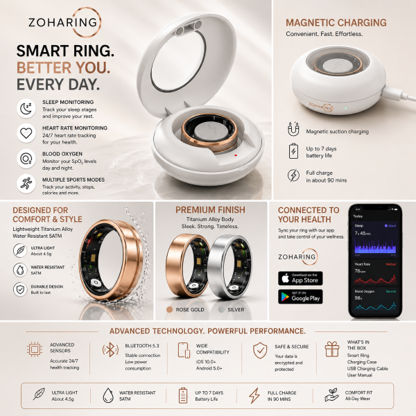 ZohaRing Smart Ring Rose Gold