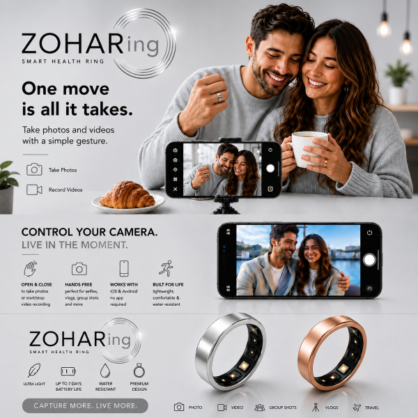 ZohaRing Smart Ring – Silver